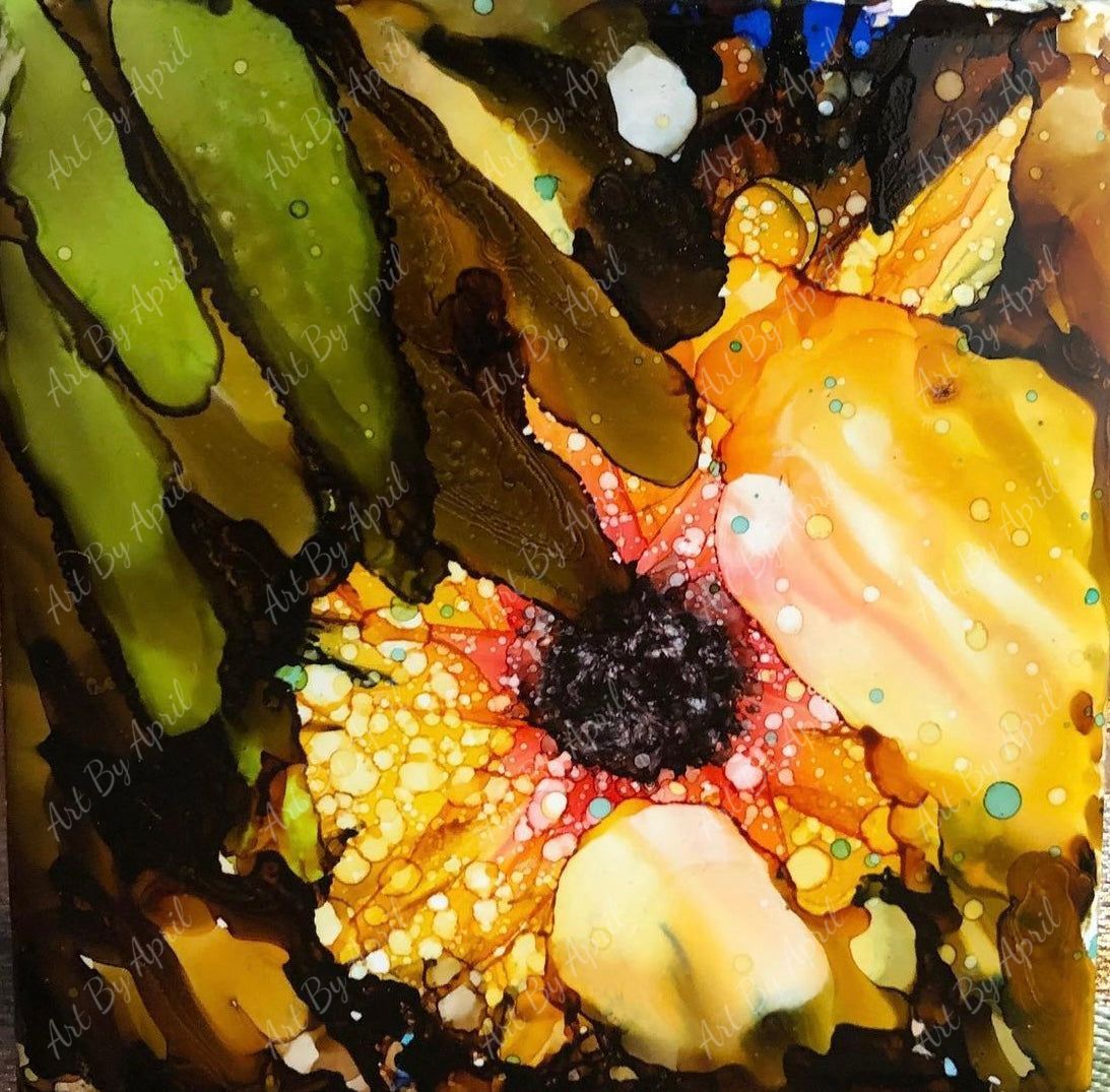 Peeking flower