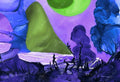 Emerging in purple